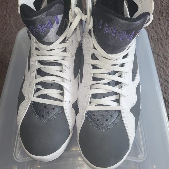 Jordan 7 Flint Purple White Athletic Shoes Lace-Up air-jordan-7-retro-flint-post.jpg main image 4